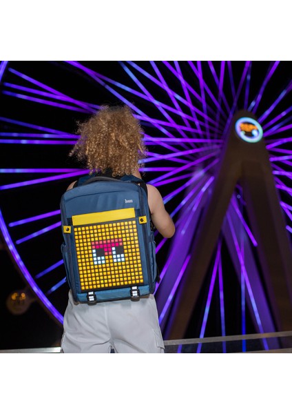 Pixoo Backpack S Mavi Ledli Sırt Çantası