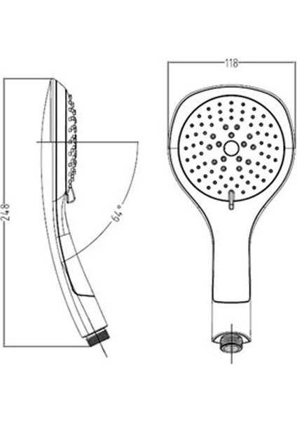 Ayrıntıshop Banyo Duş Seti Tepe El Duş Beyaz fiyatları