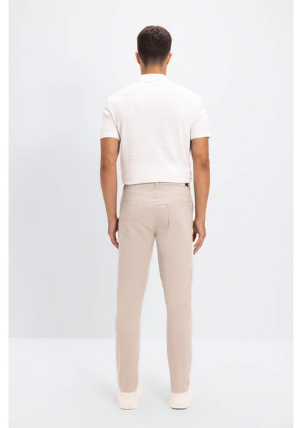 Chino Kanvas Pantolon Slim Fit Dar Kesim Pamuklu Esnek Dar Paça C9441AX24AU
