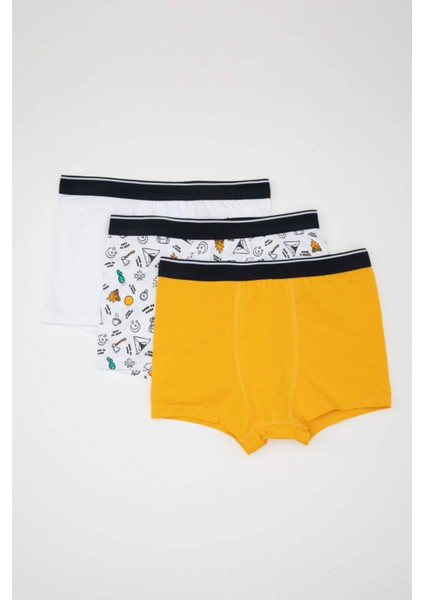 Erkek Çocuk Desenli 3'lü Boxer C7755A824SM