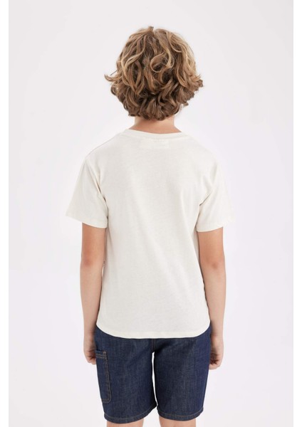 Erkek Çocuk Ninja Turtles-Retro Bisiklet Yaka Kısa Kollu Tişört D1368A824SM