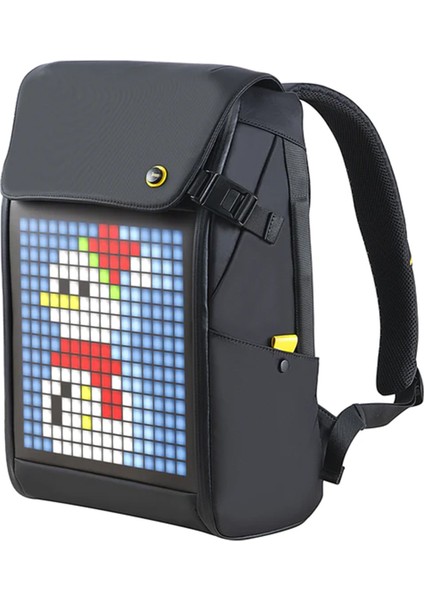 Pixoo Backpack M Siyah Ledli Sırt Çantası modelleri