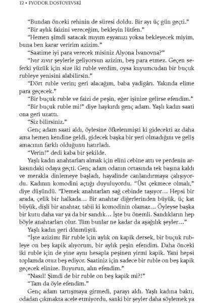 Suç ve Ceza - Fyodor M. Dostoyevski - Ötüken Neşriyat