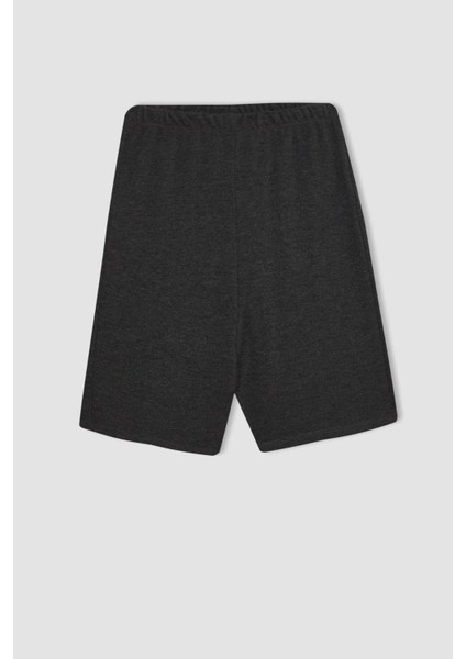 Erkek Çocuk Pijama Takım Baskılı Kısa Kollu Beli Lastikli Şort Alt D1212A824SM