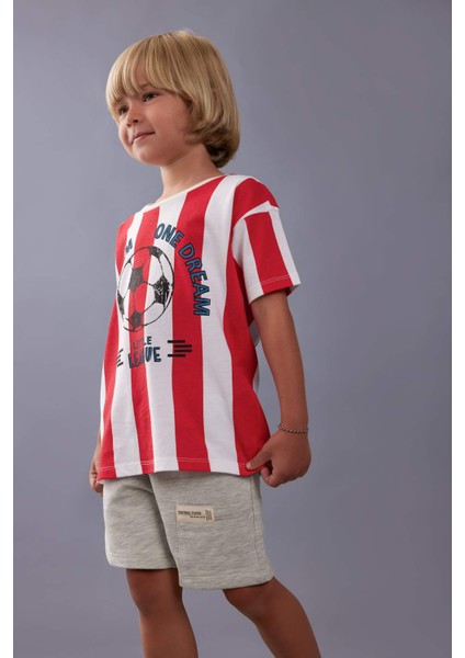 Erkek Bebek Etiket Baskılı Şort D1501A524SM