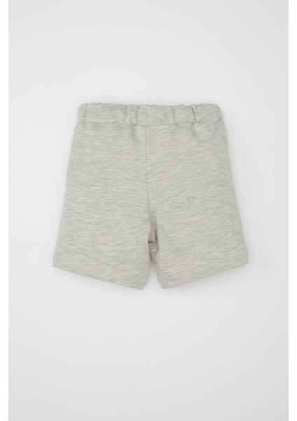 Erkek Bebek Etiket Baskılı Şort D1501A524SM