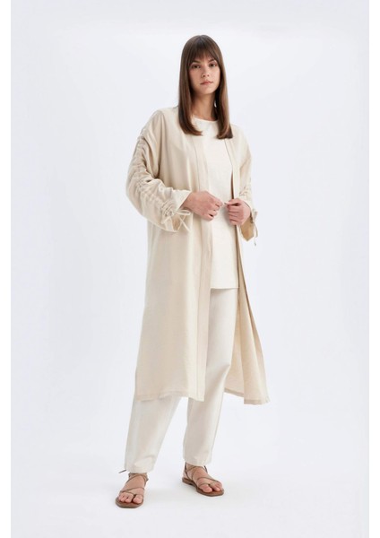 Relax Fit Degrade Hakim Yaka Uzun Kollu Kimono C9690AX24SM