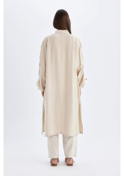 Relax Fit Degrade Hakim Yaka Uzun Kollu Kimono C9690AX24SM