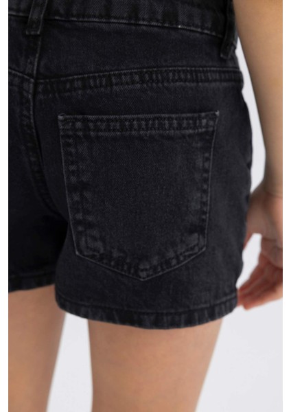 Kız Çocuk Mom Fit Jean Şort D1712A824SM