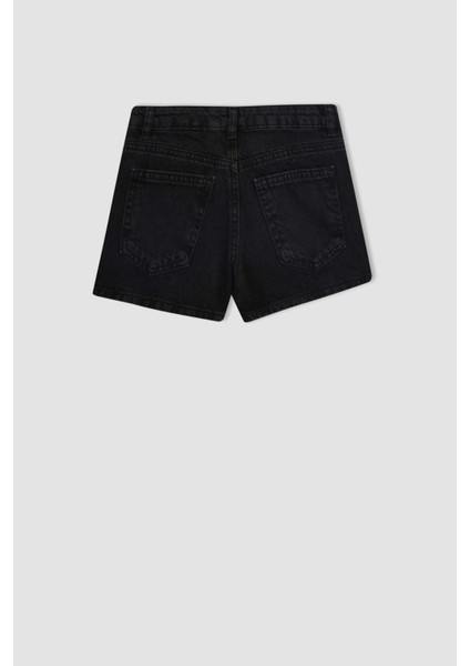 Kız Çocuk Mom Fit Jean Şort D1712A824SM