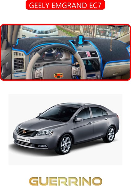 Geely Emgrand EC7TORPİDO Koruma Halısı Kırmızı Kenar