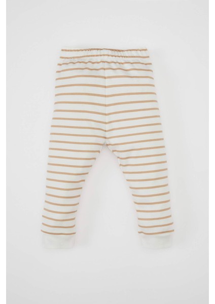 Erkek Bebek Pijama Takım Çizgili Uzun Kollu Üst Beli Lastikli Uzun Alt D1777A524AU