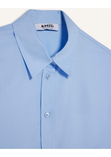 Relax Fit Oxford Uzun Kollu Gömlek Tunik D1298AX24AU