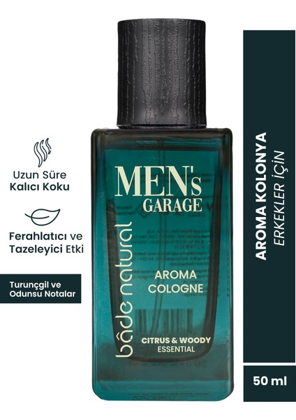 Men's Garage Aroma Kolonya Ferahlatıcı ve Tazeleyici 50 ml