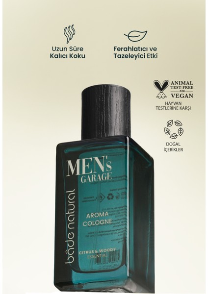 Men's Garage Aroma Kolonya Ferahlatıcı ve Tazeleyici 50 ml fiyatları
