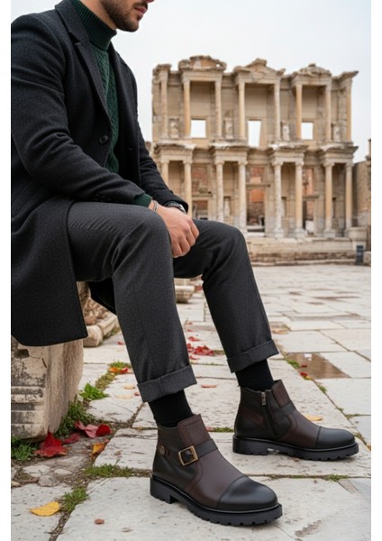 Rodriguez Fermuarlı Kürklü Soğuk Geçirmez Erkek Bot