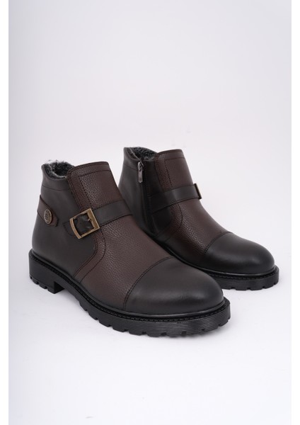 Rodriguez Fermuarlı Kürklü Soğuk Geçirmez Erkek Bot