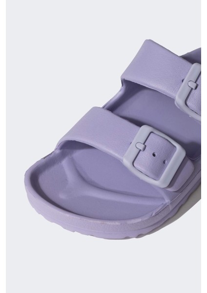 Kız Çocuk Eva Çift Bantlı Tokalı Terlik T4067A624SM