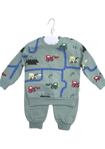 Araba Desenli Erkek Bebek Eşofman Takımı fırsatları