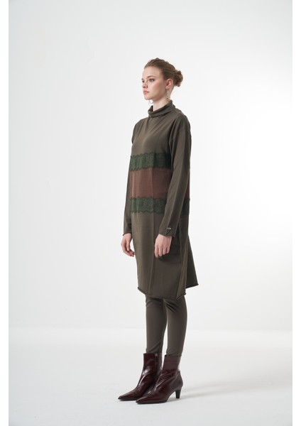 Triko Dantel Detaylı Tunik fiyatları