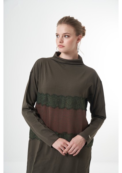 Triko Dantel Detaylı Tunik fırsatları
