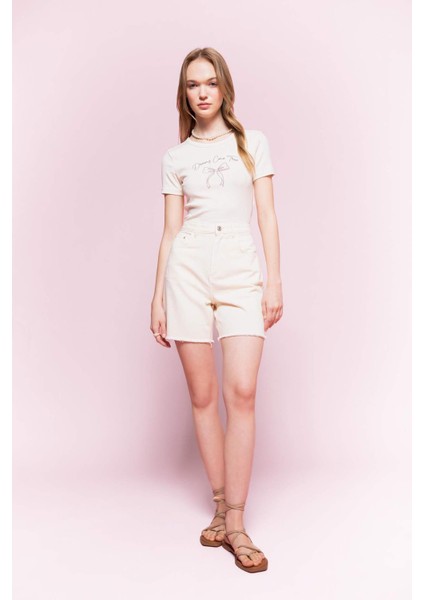 Coool Regular Fit Normal Bel Kısa Paça Gabardin Şort D0964AX24SM