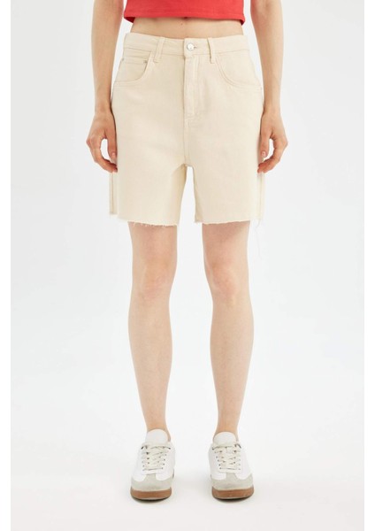 Coool Regular Fit Normal Bel Kısa Paça Gabardin Şort D0964AX24SM