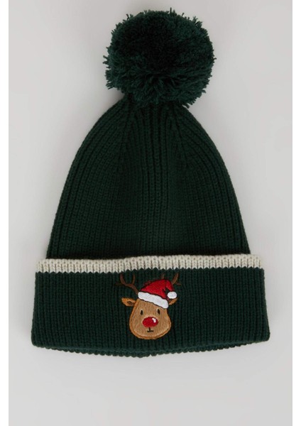 Erkek Çocuk Yılbaşı Temalı 2'li Triko Atkı Bere D1976A824WN