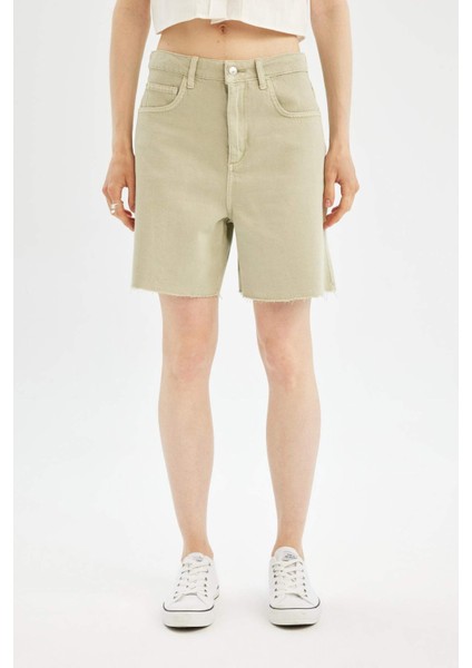 Coool Regular Fit Normal Bel Kısa Paça Gabardin Şort D0964AX24SM