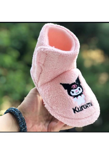 Kız Çocuk Kuromi Panduf Yandan Cırtlı Kaydırmaz Taban Anaokulu Kreş Ev Ayakkabısı fiyatları