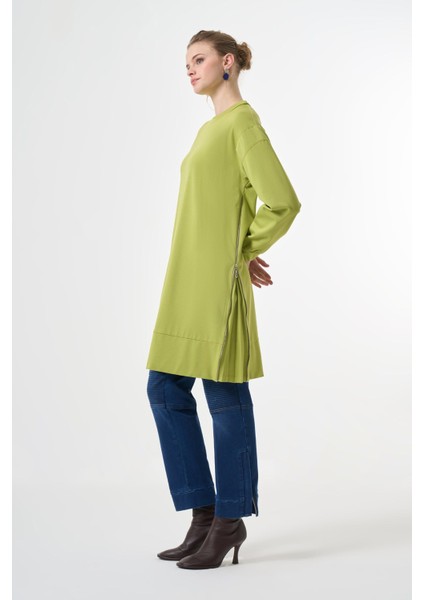 Fermuar Detaylı Tunik
