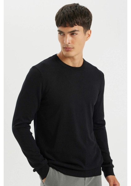 Regular Fit Bisiklet Yaka Triko Kazak A5268AX24AU