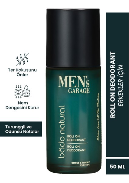 Men's Garage Roll On Deodorant Ferahlatıcı ve Ter Kokusunu Önleyici 50 ml