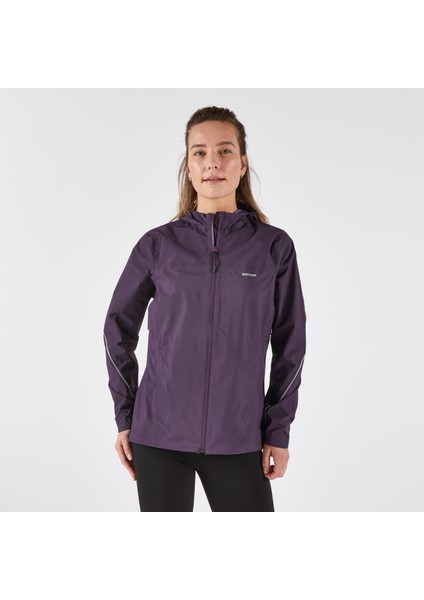 Kiprun Kadın Koşu/arazi Koşusu Yağmurluğu - Mor - Kiprun Run 500