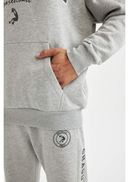 Fit Shaquille O'Neal Boxy Fit Kapüşonlu Sweatshirt D1517AX24AU