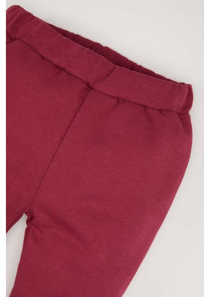 Kız Bebek Beli Lastikli Basic Düz Eşofman Altı D0807A524AU