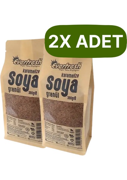 Karamelize Soya Granül - Soya Kıyması 300 gr x 2
