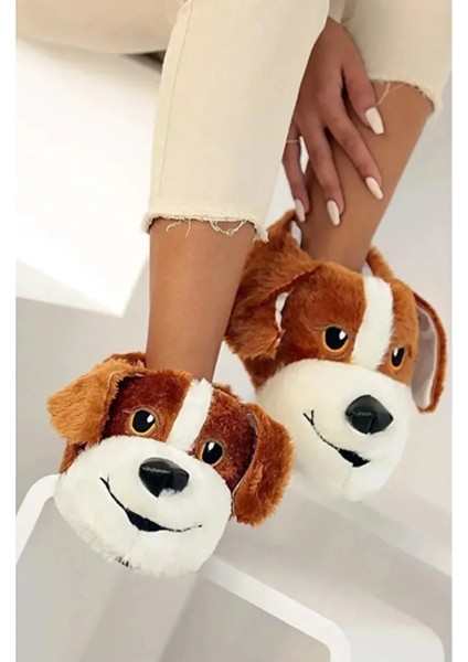 Köpekli Peluş Unisex Hayvanlı Panduf Ev Ayakkabısı fiyatları