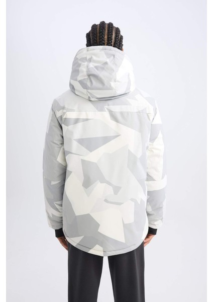 Fit Kayak Montu Su İtici Rüzgar Geçirmez Kapüşonlu Fermuarlı Ultra Korumalı A7116AX24WN