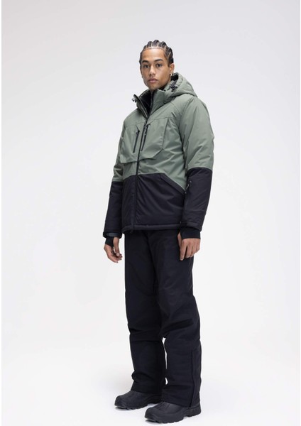 DeFactoFit Kayak Montu Su İtici Rüzgar Geçirmez Kapüşonlu Fermuarlı Eldiven Detaylı Ultra Korumalı A7114AX24WN