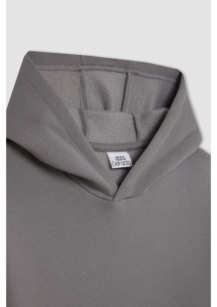 Erkek Çocuk Cepli Kapüşonlu Okul Sweatshirt C7565A824AU