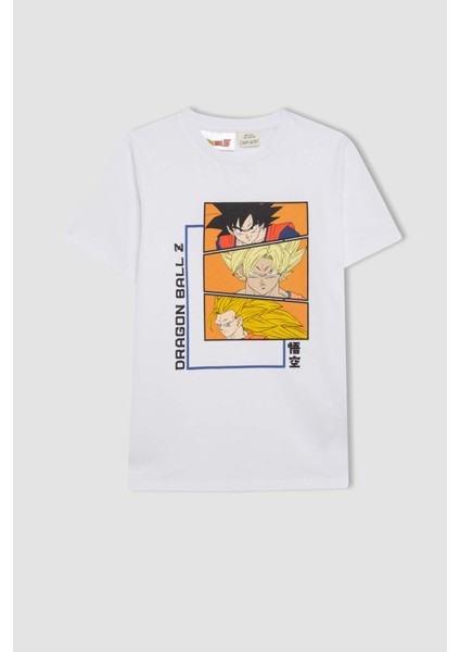 Erkek Çocuk Dragon Ball Pijama Takımı Kısa Kollu Üst Şort D2105A824SM