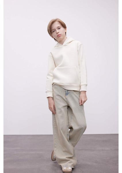 Erkek Çocuk Cepli Kapüşonlu Okul Sweatshirt C7565A824AU