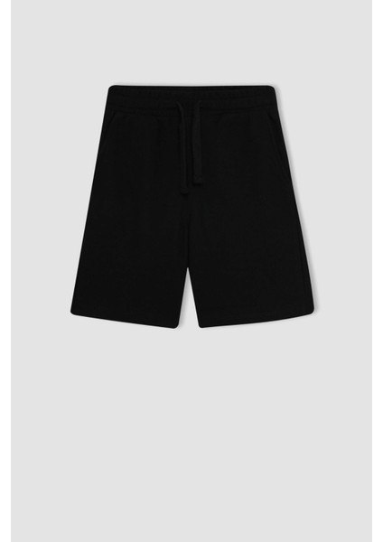 Erkek Çocuk 2'li Takım Baskılı Kısa Kollu Tişört Üst Beli Lastikli Kısa Şort D1160A824HS