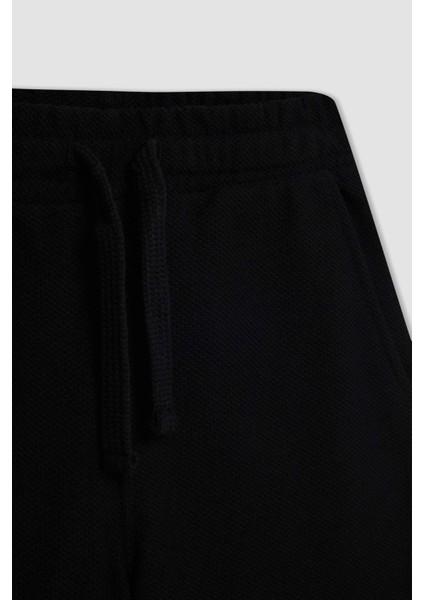 Erkek Çocuk 2'li Takım Baskılı Kısa Kollu Tişört Üst Beli Lastikli Kısa Şort D1160A824HS