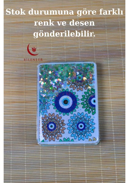 Cep Çanta Aynası,makyaj Aynası Etnik Desenli Dikdörtgen 7X9CM