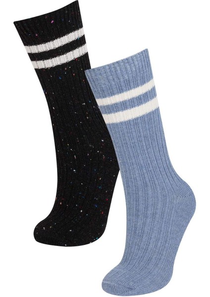 Erkek 2'li Pamuklu Kışlık Bot Çorabı D1585AXNS