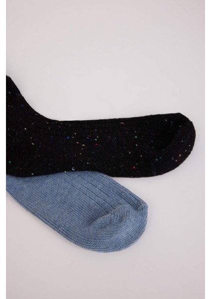 Erkek 2'li Pamuklu Kışlık Bot Çorabı D1585AXNS