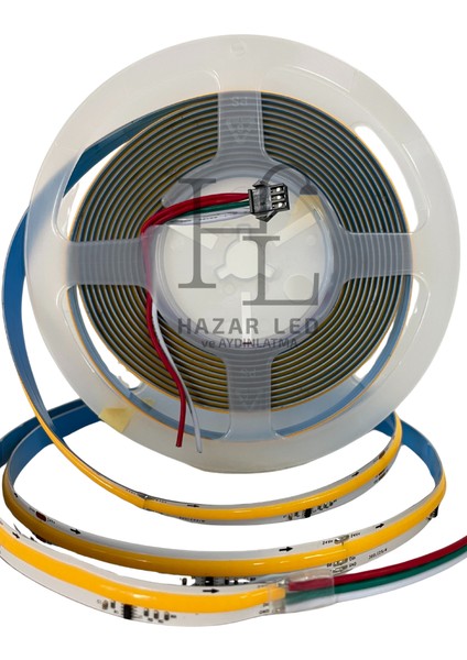 24V 10MM 360 Ledli Pixel Cob Şerit LED Gün Işığı IP20 5 Metre fiyatları