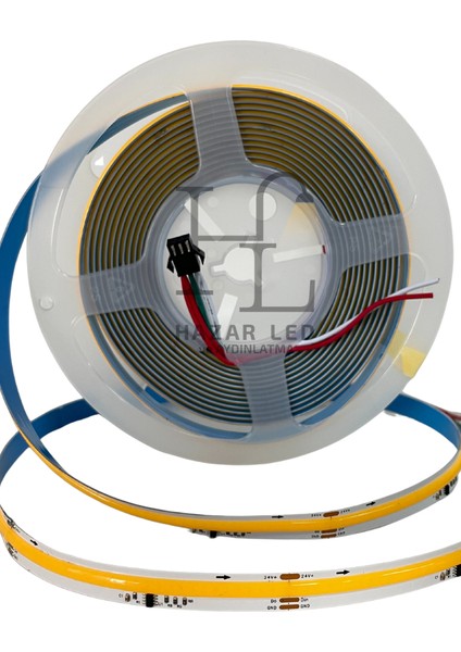 24V 10MM 360 Ledli Pixel Cob Şerit LED Gün Işığı IP20 5 Metre modelleri